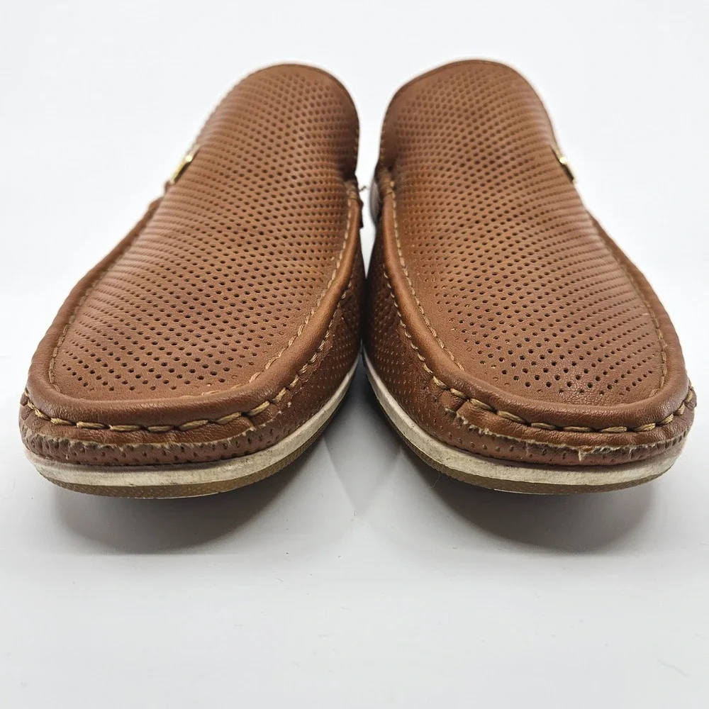Men's‎ Bruno Marc Brown Perforated Driving Loafers Slip On Boat Shoes Size 11